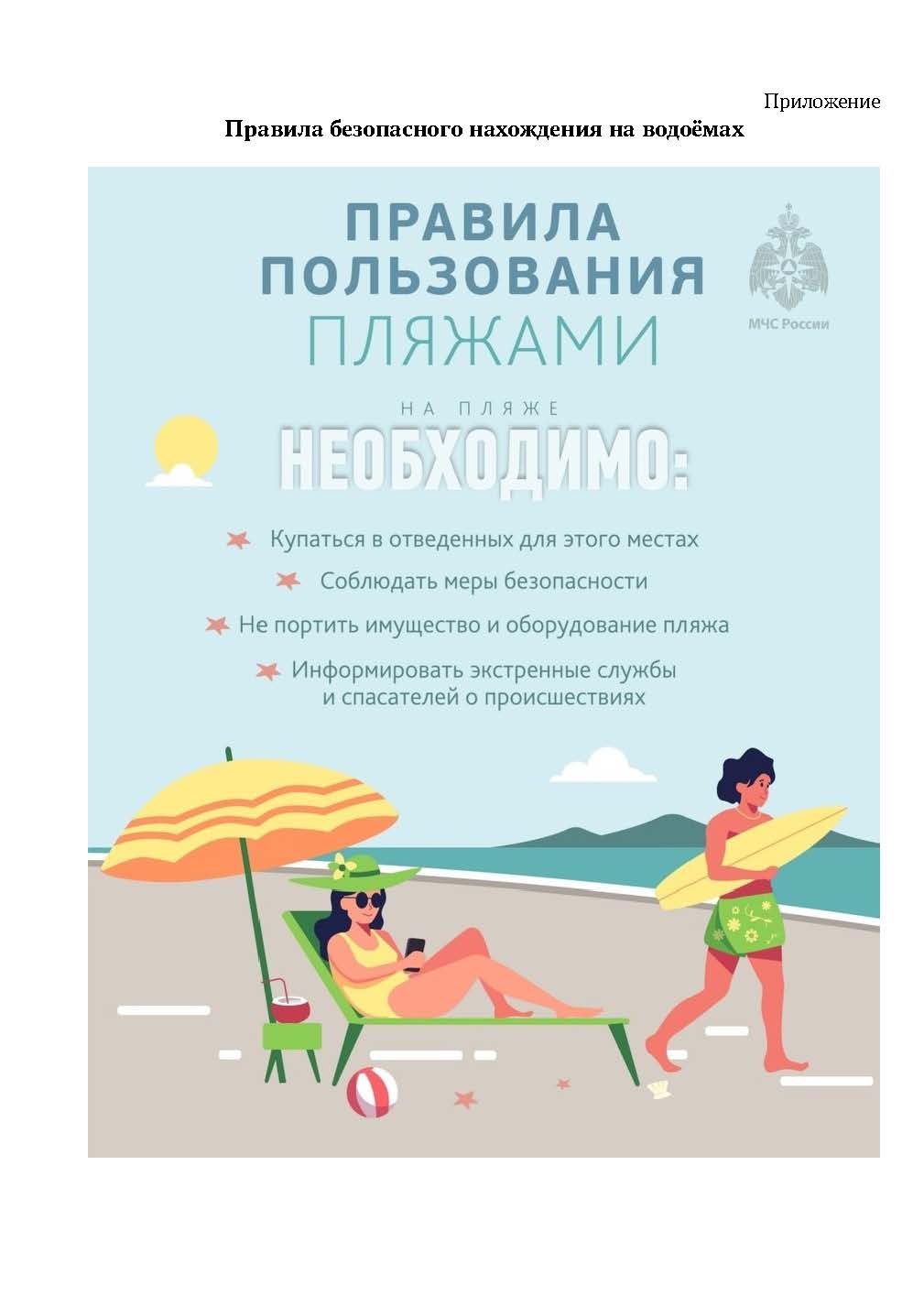 Памятки по безопасности на водных объектах.