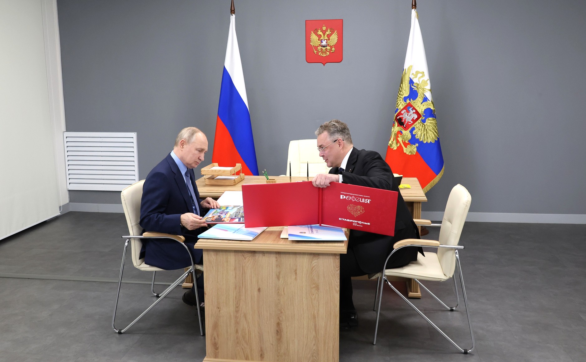 Встреча с губернатором Ставропольского края Владимиром Владимировым.